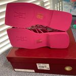 Vivienne Hu New York Square Toe Strapped Leather Cage Sandals Pink Size 7 Photo 13