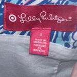 Lilly Pulitzer  Neon Pink Blue Paisley Sleeveless Lace Mini Shift‎ Dress Size 4 Photo 6