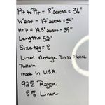 BUSHWACKER Sz 8 Brown Floral Linen Rayon Maxi Sheath Dress Sleeveless USA Photo 13