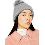 Topshop NWT  Faux Fur Pompom Beanie Photo 0