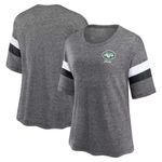 NFL  New York Jets Women's Weak Side Blitz Marled Short Sleeve T-Shirt, Large Photo 0