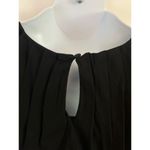 Madewell  Women's Sleeveless Crewneck Pleated Bubble Top Cotton Black Medium NEW Photo 5