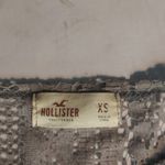 Hollister Co. Grey/Silver Long Sleeve Lace Sheer Top XS Casual Holiday Coquette Photo 8