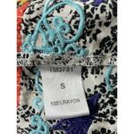 THML Damask Print Multicolor Embroidered Casual Tunic Dress Size Small FLAW Photo 9