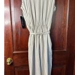 NWT Tribal Femme Petite Small Cream Striped Jumpsuit Tan Size undefined Photo 8