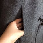 Alpine Swiss Women’s Gray Wool Blend Detachable Faux Fur Trim Hood Jacket Size XL Photo 4