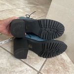 Free People Lace Up Boot DYLAN Platform Combat Blue Leather 41- USA 10.-10.5 NEW Photo 8