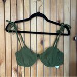 Abercrombie & Fitch Tie Strap Underwire Bikini Top Green Size Small Photo 0