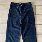 Levi's Levi’s Ribcage Crop Flare Black Corduroy Jeans Size: 27 Photo 1