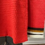 Vintage 70s Handmade Sweater Orange Brown S Photo 2