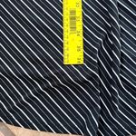 Alyn Paige  Black and White fit & flare v-neck Striped Midi Dress Photo 4