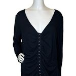 Hippie Rose  Trendy Plus Size Ruched Hook-and-Eye-Front Top 2X Photo 0