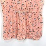 Torrid Peach Fit And Flare Challis Button Front Top Photo 7