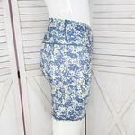 Aerie Offline Floral Crossover High Waist Bike Shorts Blue Small 7 Inch Photo 4