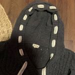 POL Cable Knit Hooded Chenille Sweater L winter boho casual $88 Fp classic fall Photo 7