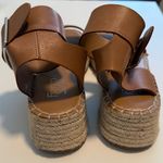 Franco Sarto  brown leather platform sandals Sz 7.5 Photo 1