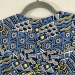 J. McLaughlin Dress Devon Sheath Dress in Navy Blue & Yellow Talavera Sz S NWT Photo 10