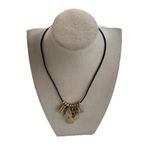 Ralph Lauren Vintage  Necklace Statement Chunky Curb Drops Chain Gold Tone 18”NWT Photo 3