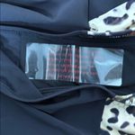 Amoena Nauru Animal Print Pocketed Blouson Top Bikini Bottom size 8 cup B NWT Black Photo 4