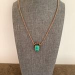 Handmade Vintage Green Stone Pendant Necklace  Photo 0