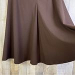 FOR THE REPUBLIC Size 6 Brown Swing Skirt W/Zipper Double Button & Hook closure Photo 3