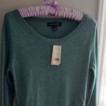 Banana Republic Scoop Neck Cashmere Blend Sweater, Size Petite Medium, NWT Photo 11
