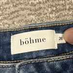 Bohme Jeans Womens 26 High Rise Wide Leg Cropped Blue Denim Medium Wash Stretch Photo 2