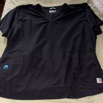 Carhartt Black Modern Fit Top and pants scrubs matched set Photo 2
