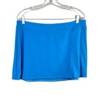 Lands' End  Swim Skirt 12 Turquoise Front Slit Photo 8