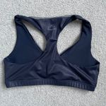 Beyond Yoga Racerback Sports Bra Metallic Navy Blue Activewear Size Womens Small Photo 3