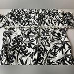 Westbound Petites Women's Short Sleeve Linen Button Down Shirt Size 10P Tropical Photo 3