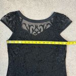 Guess  Lace Overlay Ruffle Hem Mini Dress Black 2 Photo 7