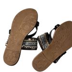 Black and Brown Strappy Jewwel Embellished Sandals Sz 7 Photo 4