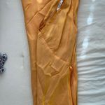 Peppermayo Orange Bias Cut Maxi Dress Photo 4