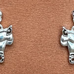 Silver Western Saddle Earrings Photo 0