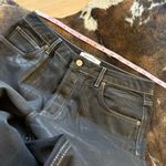 Reformation Cynthia High Rise Straight Jeans In Glossy Black Size 30 Photo 7