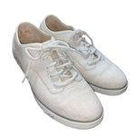 UGG  Halley off white canvas linen look shoes size 10 Photo 0