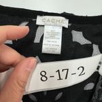 Cache  Jumpsuit Womens‎ 2 Black Floral Lace Back Sheer Stretch Pockets Photo 2