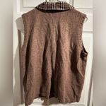 Vintage Collared Snowman Sweater Vest Size XL Whimsical Holiday 90’s Grandmacore Brown Photo 7
