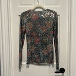 Free People Intimately by Printed Gold Rush Long Sleeve Top Sequin XS Floral Photo 4