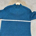 La Vincunita Women’s 100% Baby Alpaca Sweater Cardigan Full Zip in Blue XL Photo 11
