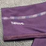 Skins 1/4 Zip Top Womens Small Thermal Purple Long Sleeve Shirt Mock Neck Photo 2