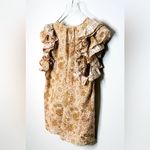 Ulla Johnson  Elisa Meadow Floral Print Ruffle Tan Pink Top Shirt Blouse Size 4 Photo 7