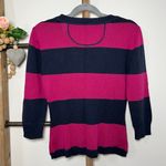 Aeropostale  NWT Purple Blue Striped 3/4 Sleeve Cardigan Size Medium Photo 4