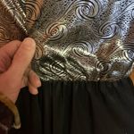 Vintage black n silver disco harem pants jump suit Size 6P Photo 6