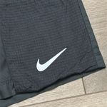 Nike Sportswear Woven High Rise Buckle Belted Black Swoosh Shorts Size Small Photo 3