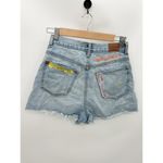BDG  Patchwork Denim A- Line Short Embroidery Floral Cotton Womens Size 26 Photo 1