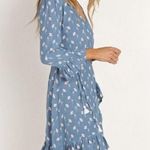 Faithfull the Brand Carmel Marcie Floral Wrap Long Sleeve Mini Dress 4 Photo 2