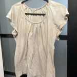 Gap  Braided Mocha Color Short sleeve scoop neck top Photo 0