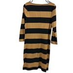 Old Navy Striped 3 Quarter Sleeve Button Cuff Midi Shirt Dress Womens Medium Photo 7